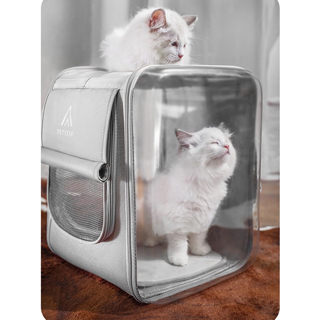 petseek 고양이 외출 가방 반려동물 휴대용 접이식 백팩 PET-H-20